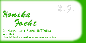 monika focht business card